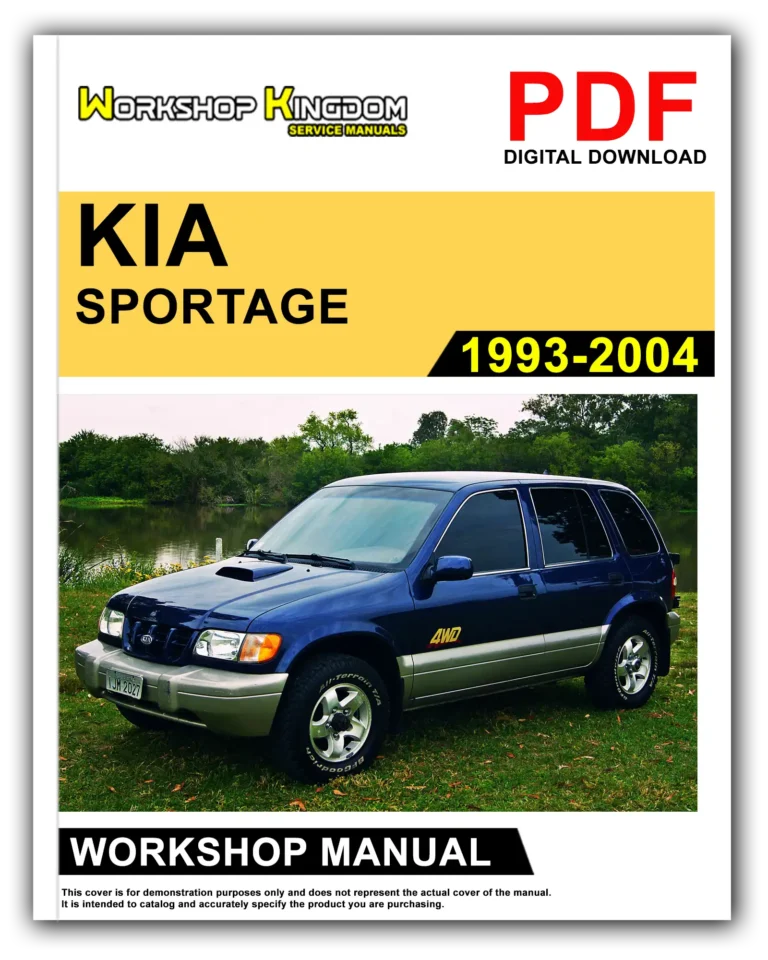 KIA SPORTAGE (1993-2004) Workshop Repair Service Manual – English – PDF Download