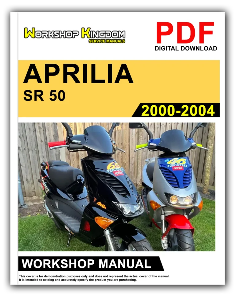 APRILIA SR 50 (2000-2004) Workshop Repair Service Manual – English – PDF Download