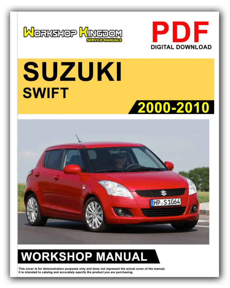 SUZUKI SWIFT (2000-2010) Workshop Repair Service Manual – English – PDF Download