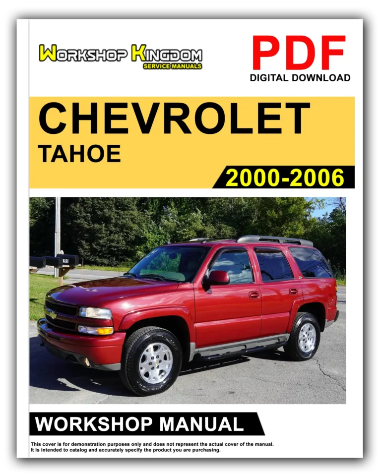 CHEVROLET TAHOE (2000-2006) Workshop Repair Service Manual – English – PDF Download