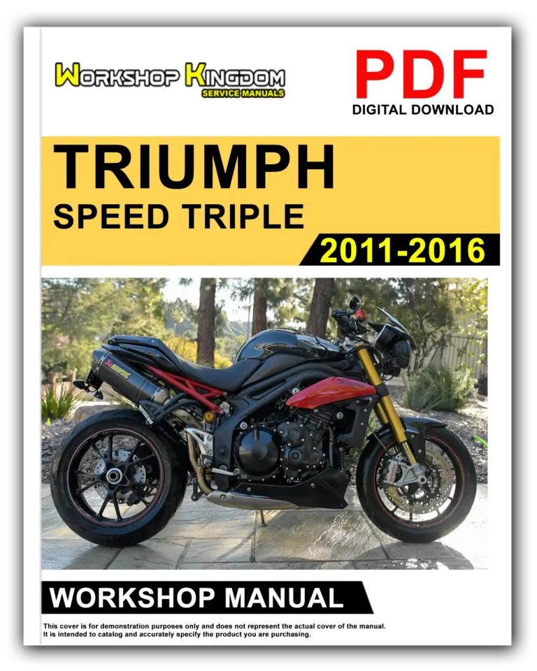 TRIUMPH SPEED TRIPLE (2011-2016) Workshop Repair Service Manual – English – PDF Download