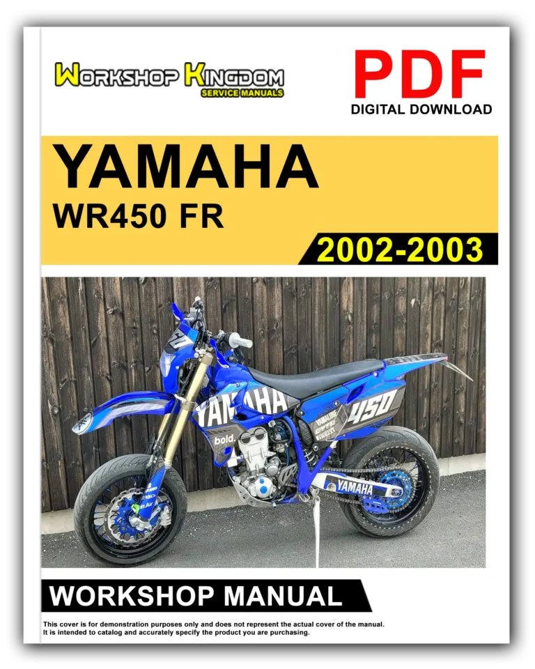 YAMAHA WR450FR (2002-2003) Workshop Repair Service Manual – English – PDF Download