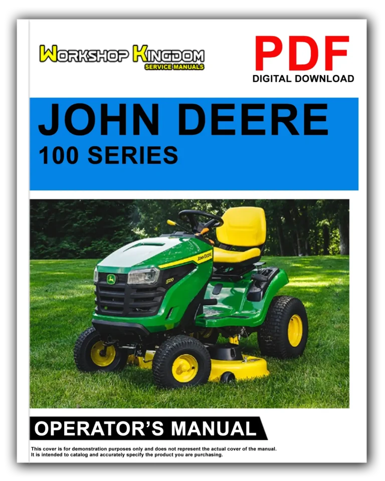 JOHN DEERE LA105 LA115 LA125 LA135 LA145 LA155 LA165 LA175 Operator’s Manual – English – PDF Download
