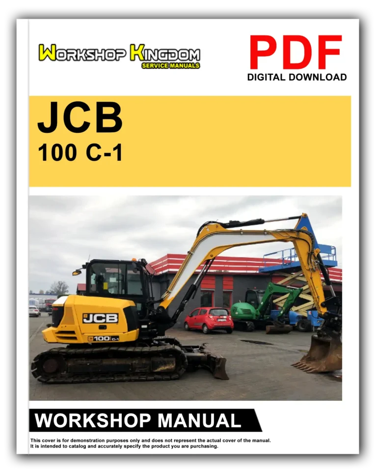 JCB 100 C-1 / 85 Z-1 / 86 C-1 / 90 Z-1 Workshop Repair Service Manual – English – PDF Download