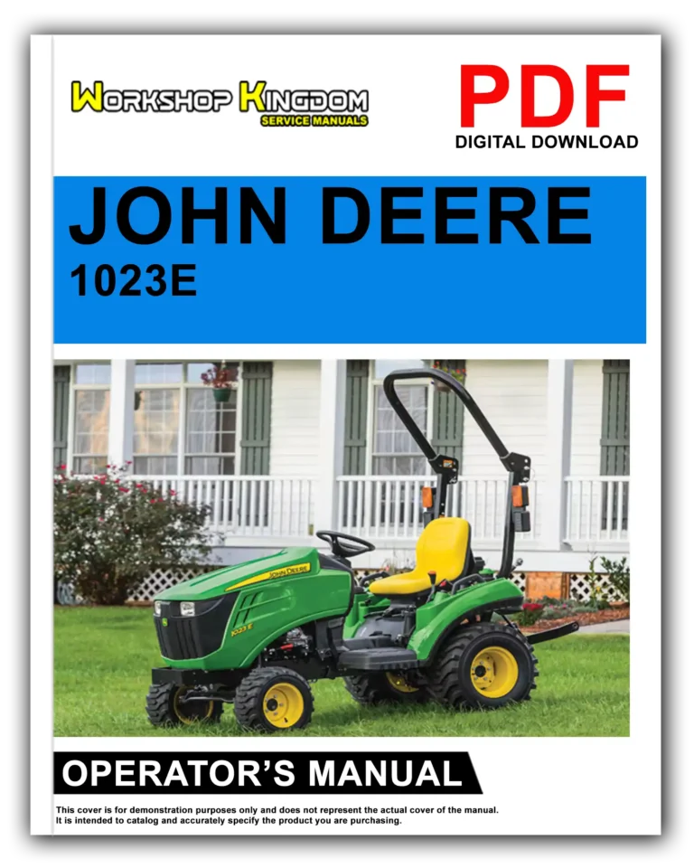 JOHN DEERE 1023E 1025R Operator’s Manual – English – PDF Download