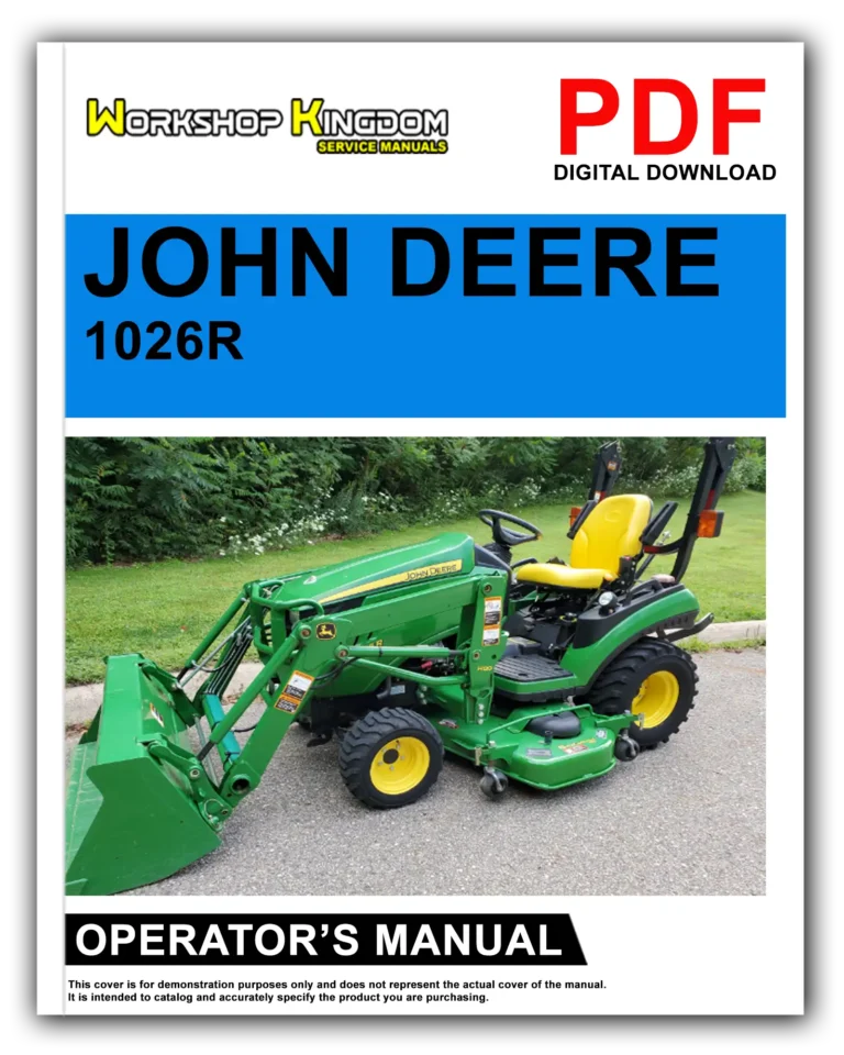 JOHN DEERE 1026R Operator’s Manual – English – PDF Download