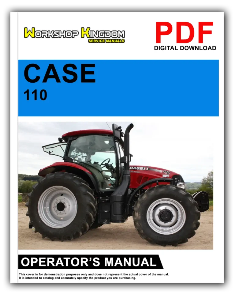 CASE MAXXUM 110 115 120 125 130 140 EP Operator’s Manual – English – PDF Download