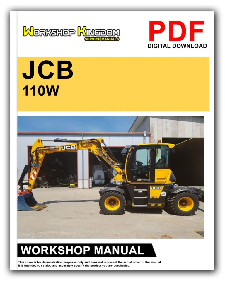 JCB HYDRADIG 110W Workshop Repair Service Manual – English – PDF Download