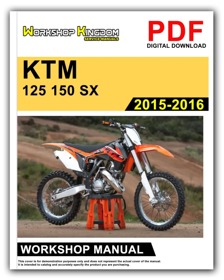 KTM 125 150 SX (2015-2016) Workshop Repair Service Manual – English – PDF Download