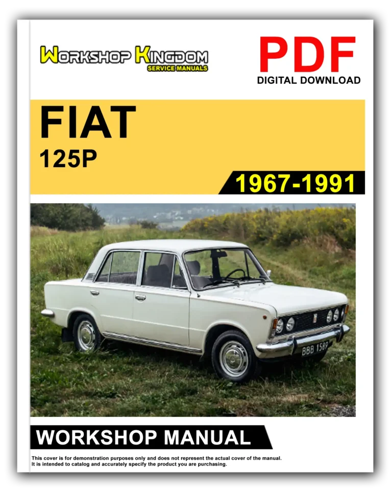 FIAT 125P (1967-1991) Workshop Repair Service Manual – English – PDF Download
