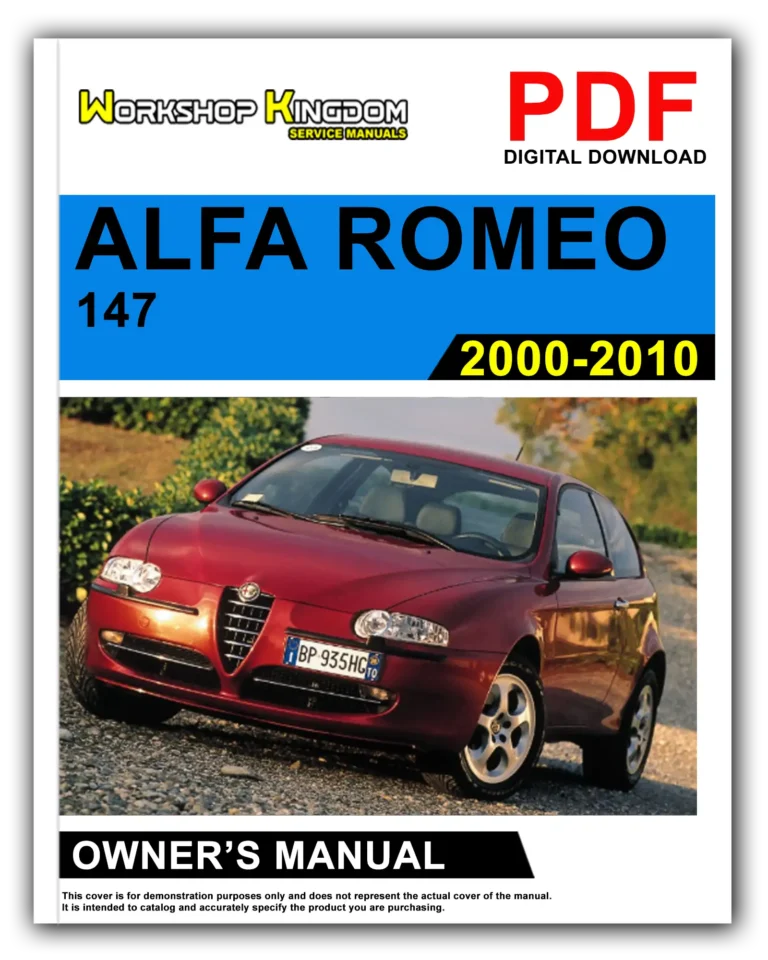 ALFA ROMEO 147 (2000-2010) Owner’s Manual – English – PDF Download