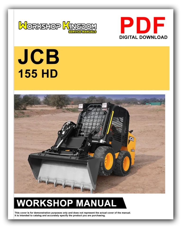 JCB 135 HD 155 HD Workshop Repair Service Manual – English – PDF Download