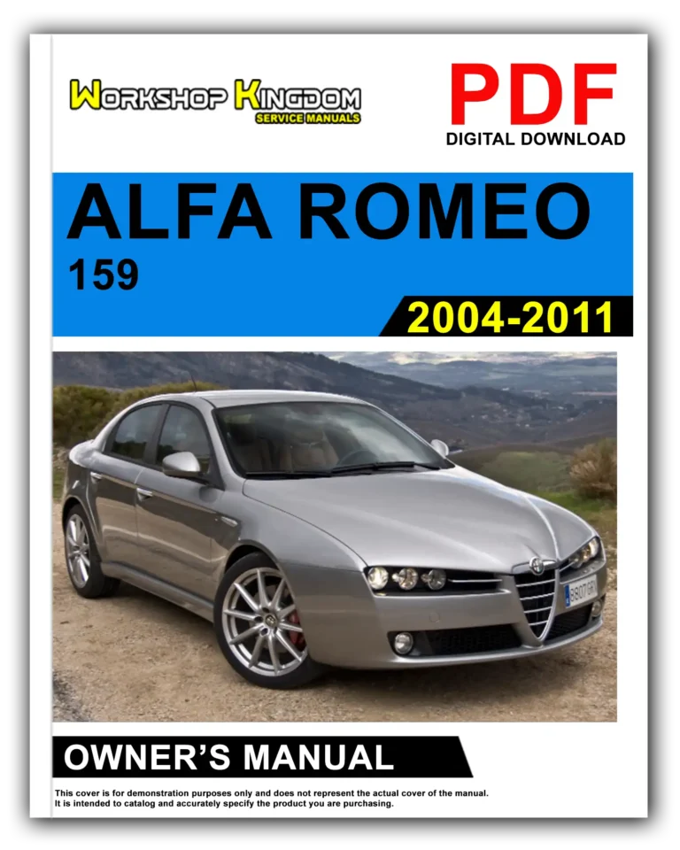 ALFA ROMEO 159 (2004-2011) Owner’s Manual – English – PDF Download
