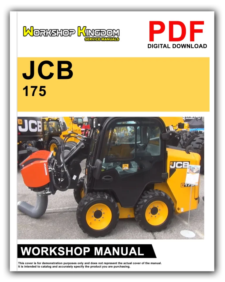 JCB 155 175 Workshop Repair Service Manual – English – PDF Download