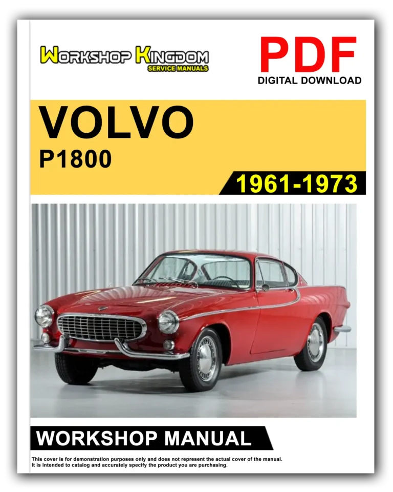 VOLVO P1800 (1961-1973) Workshop Repair Service Manual – English – PDF Download