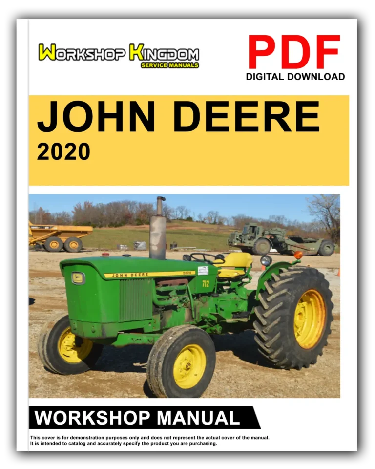 JOHN DEERE 2020 Workshop Repair Service Manual – English – PDF Download