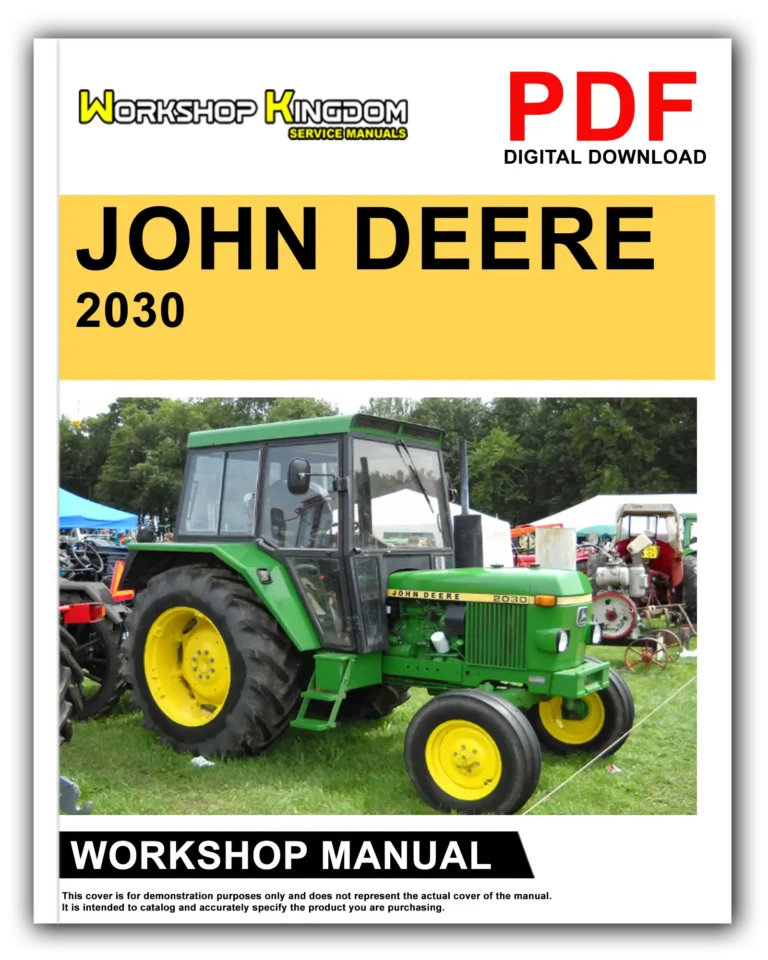 JOHN DEERE 2030 Workshop Repair Service Manual – English – PDF Download