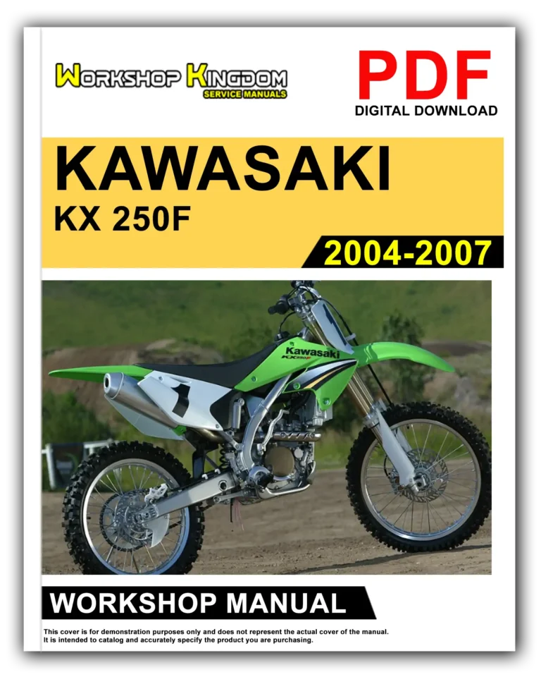 KAWASAKI KX 250F (2004-2007) Workshop Repair Service Manual – English – PDF Download