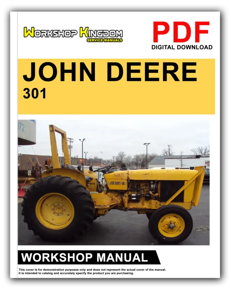 JOHN DEERE 301 401 Workshop Repair Service Manual – English – PDF Download