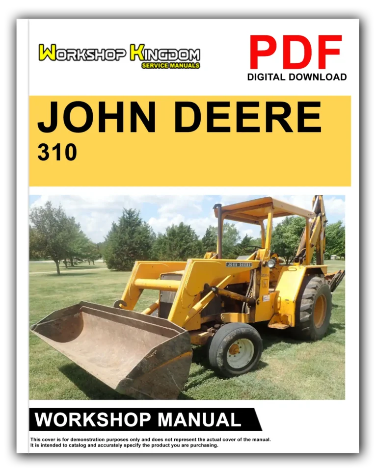 JOHN DEERE JD310 Workshop Repair Service Manual – English – PDF Download