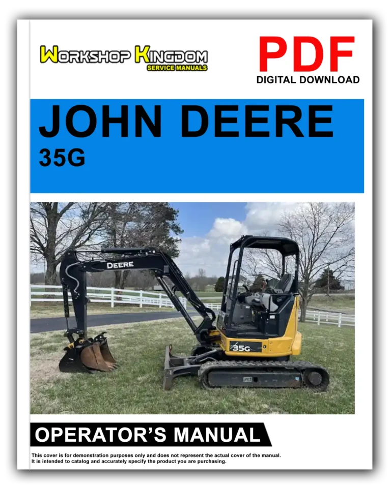 JOHN DEERE 35G Operator’s Manual – English – PDF Download