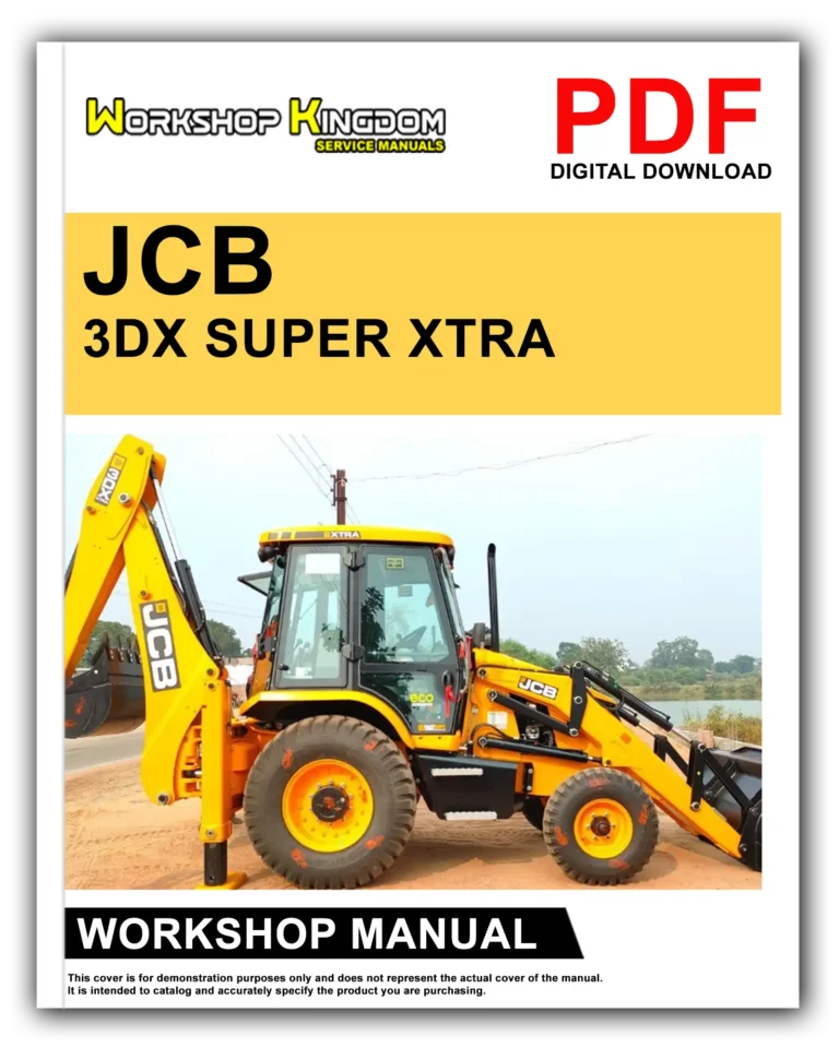 JCB 3DX SUPER XTRA 4DX Workshop Repair Service Manual – English – PDF Download