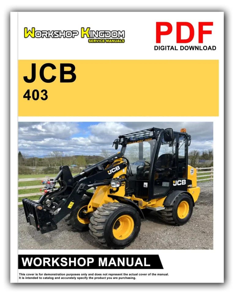 JCB 403 Workshop Repair Service Manual – English – PDF Download