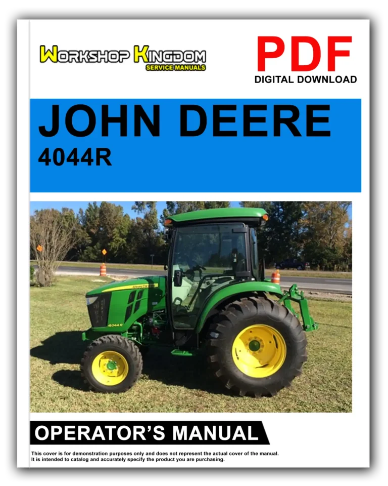 JOHN DEERE 4044 4052 4066 M R Operator’s Manual – English – PDF Download