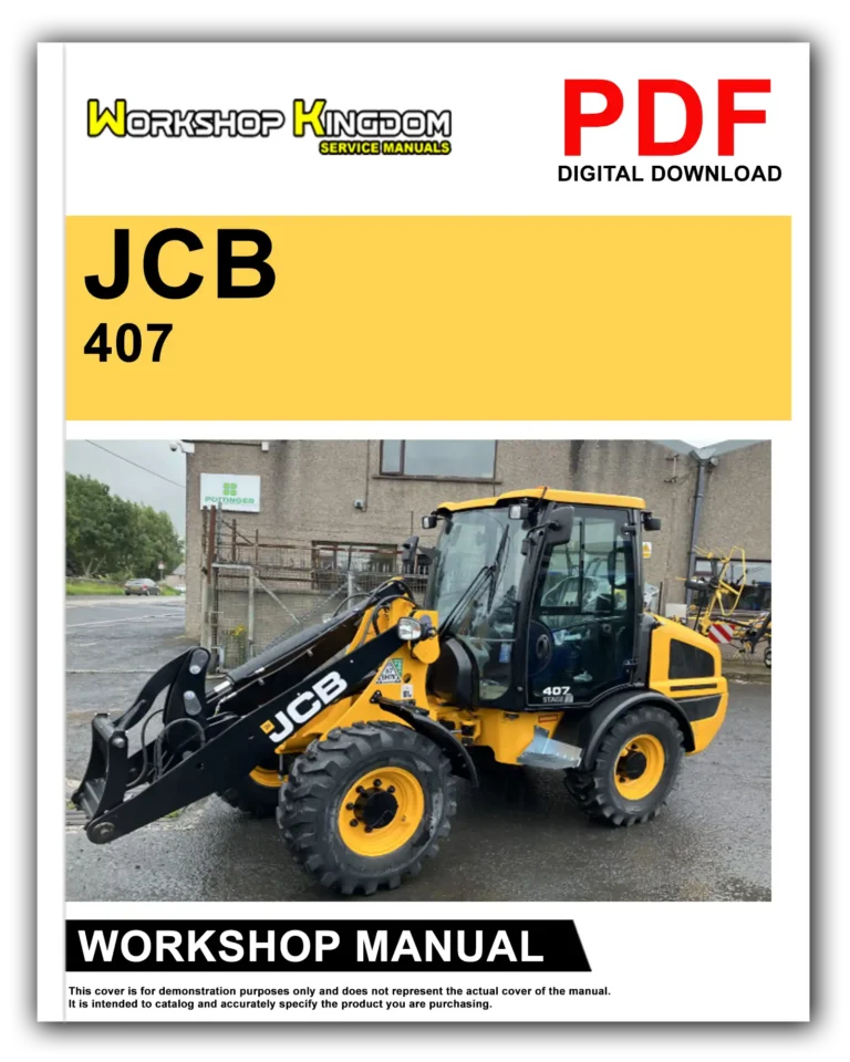 JCB 406 407 408 409 Workshop Repair Service Manual – English – PDF Download