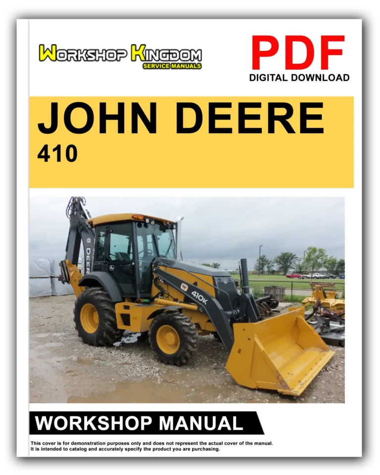 JOHN DEERE 410 Workshop Repair Service Manual – English – PDF Download