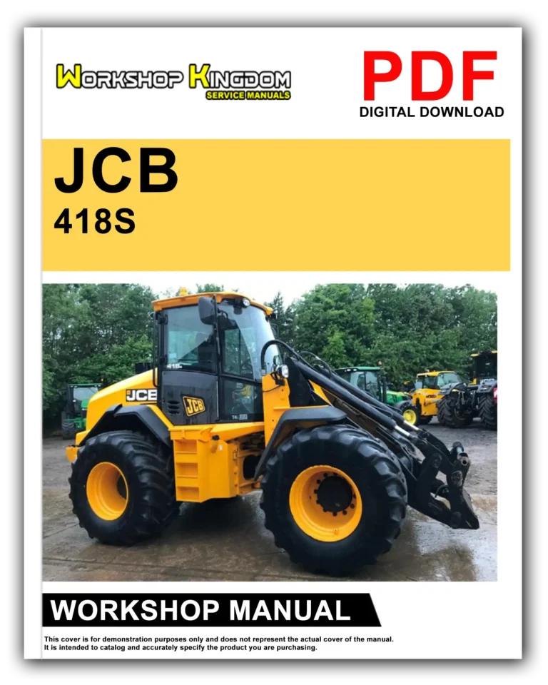 JCB 418S Workshop Repair Service Manual – English – PDF Download