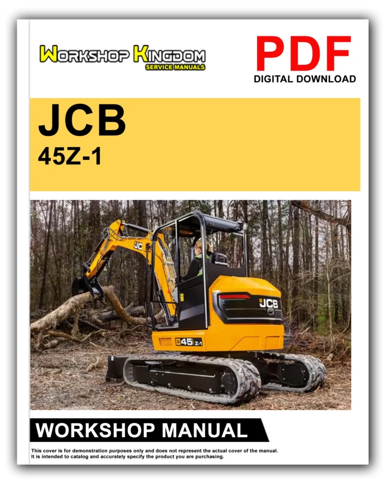JCB 45Z-1 48Z-1 51R-1 Workshop Repair Service Manual – English – PDF Download