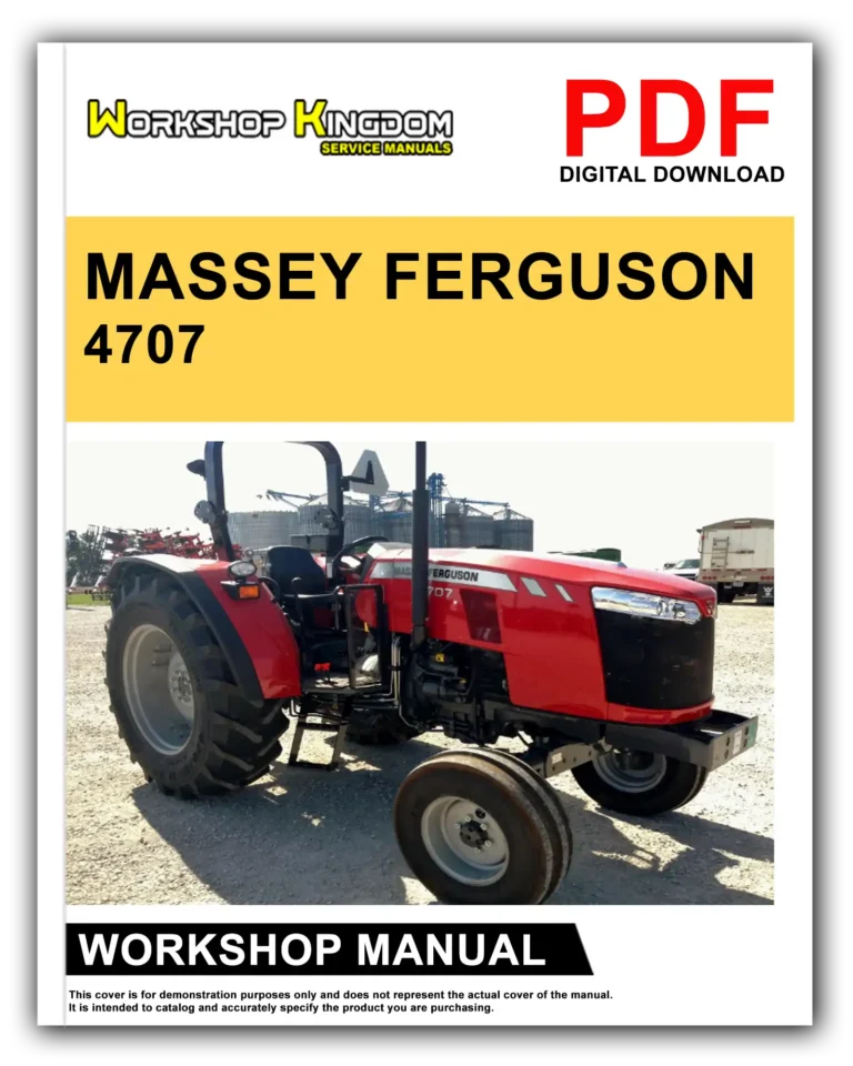 MASSEY FERGUSON 4707 4708 4709 4710 Workshop Repair Service Manual – English – PDF Download