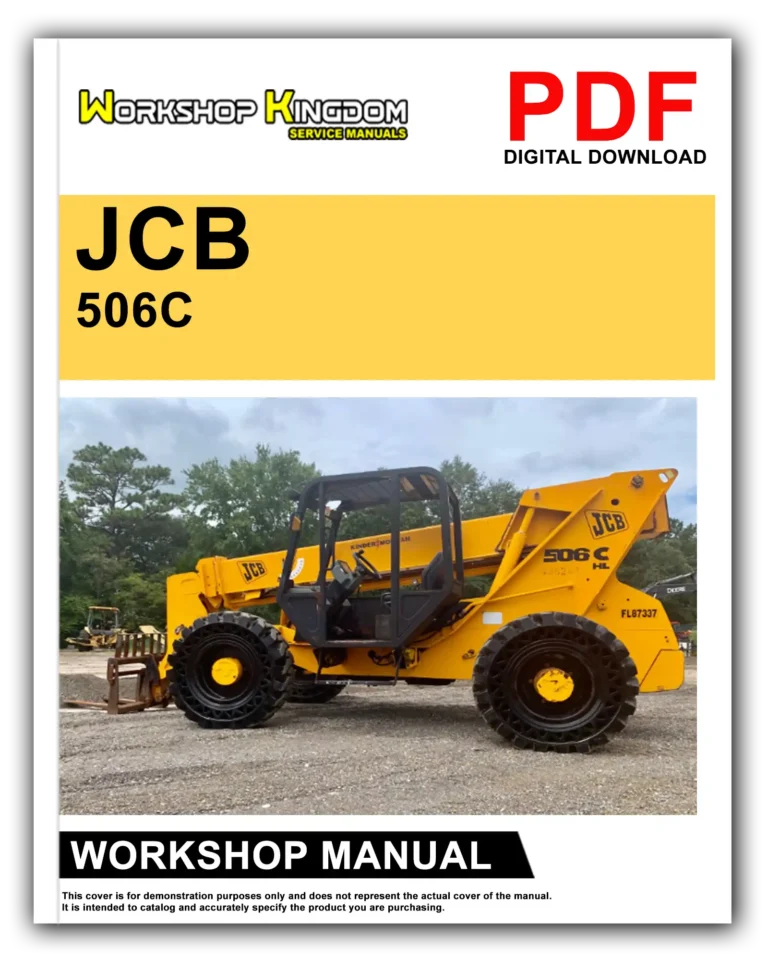 JCB 506C 506CHL 508C Workshop Repair Service Manual – English – PDF Download