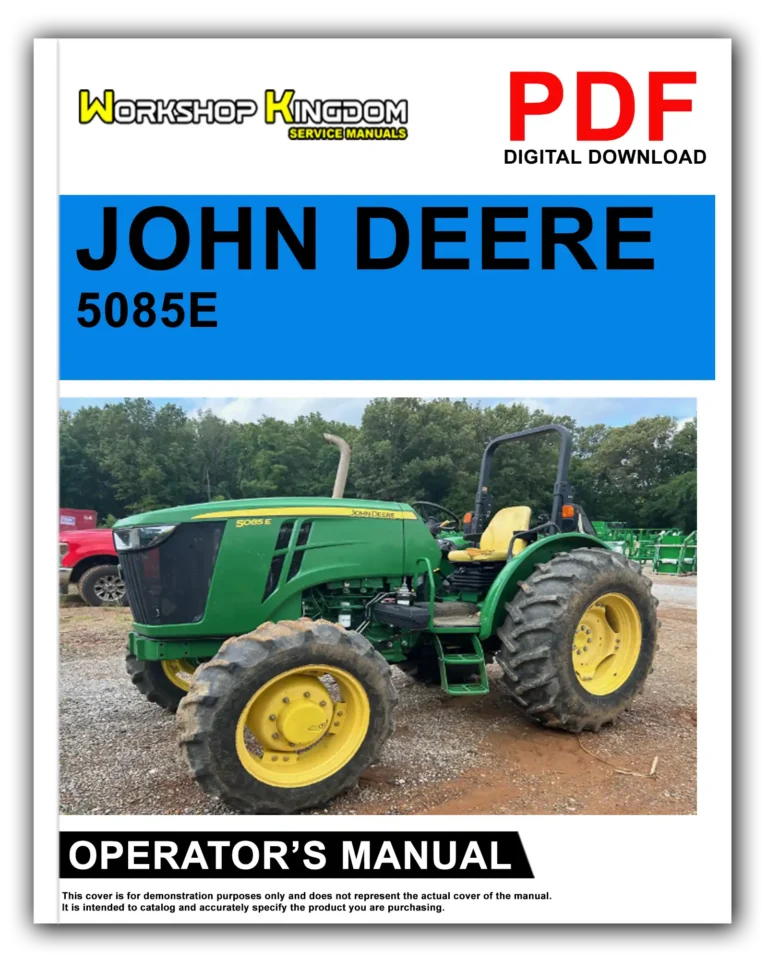 JOHN DEERE 5085E 5090E 5090EL 5100E Operator’s Manual – English – PDF Download