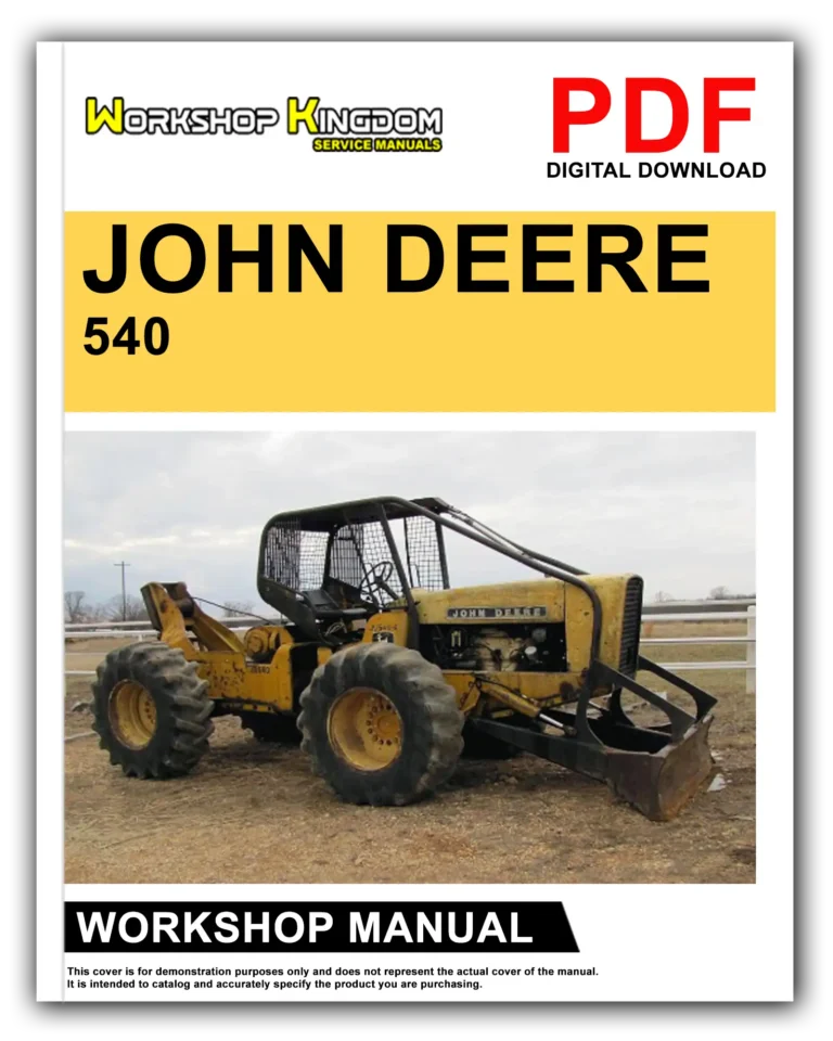 JOHN DEERE 540 540A Workshop Repair Service Manual – English – PDF Download