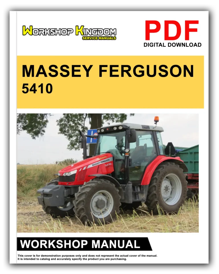 MASSEY FERGUSON 5410 5480 Workshop Repair Service Manual – English – PDF Download