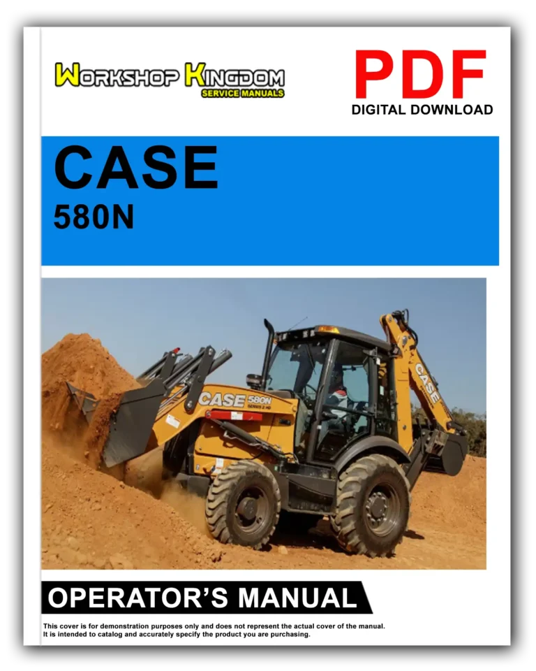 CASE 580N 580SN-WT 580SN 590SN Operator’s Manual – English – PDF Download