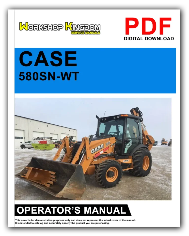CASE 580N 580SN-WT 580SN 590SN TIER 4 Operator’s Manual – English – PDF Download