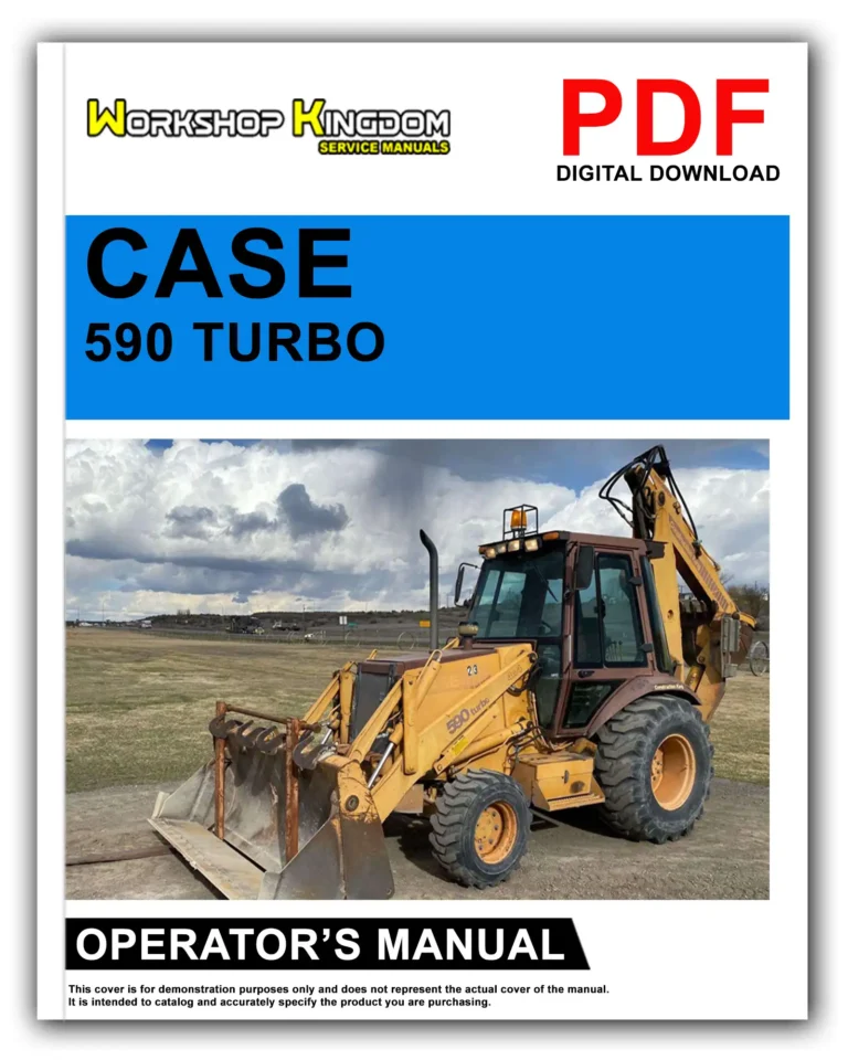 CASE 590 TURBO Operator’s Manual – English – PDF Download
