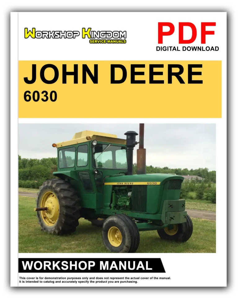 JOHN DEERE 6030 Workshop Repair Service Manual – English – PDF Download