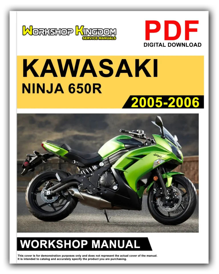 KAWASAKI NINJA 650R (2005-2006) Workshop Repair Service Manual – English – PDF Download