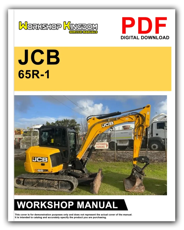 JCB 65R-1 MINI EXCAVATOR Workshop Repair Service Manual – English – PDF Download