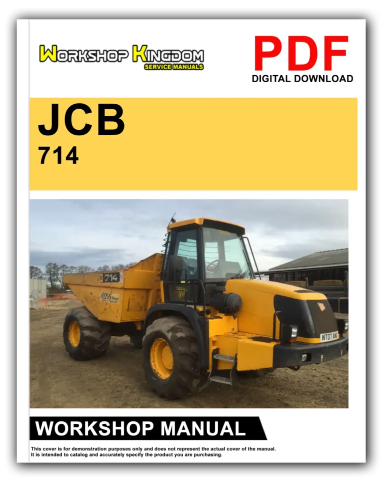 JCB DUMP TRUCK 714 718 Workshop Repair Service Manual – English – PDF Download