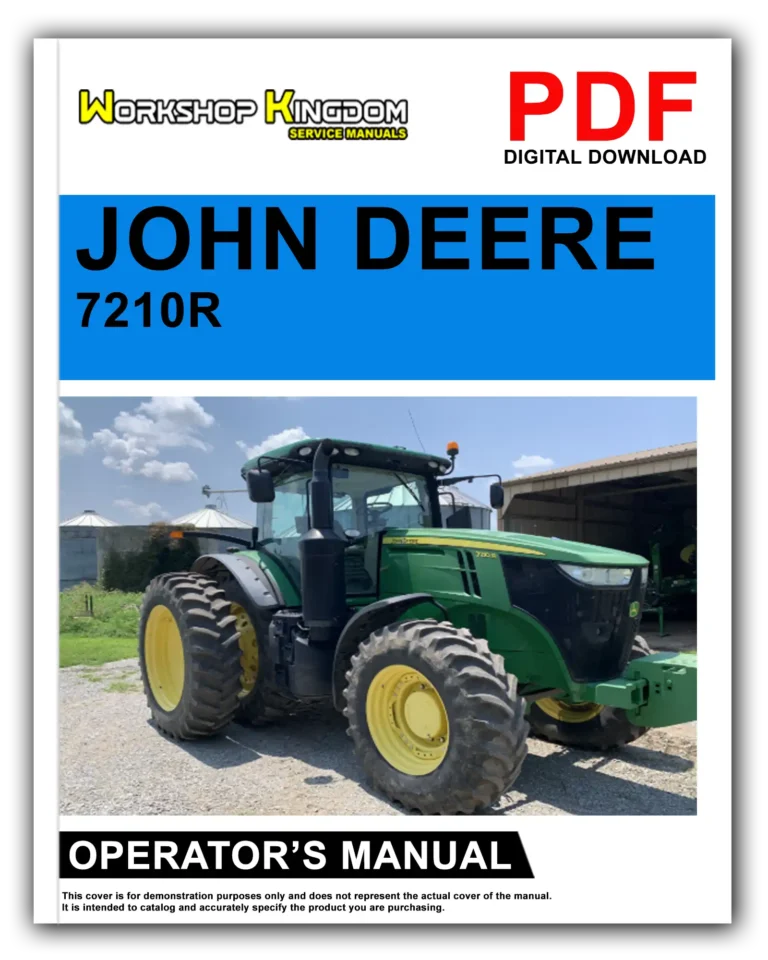 JOHN DEERE 7210R 7230R 7250R 7270R 7290R 7310R Operator’s Manual – English – PDF Download