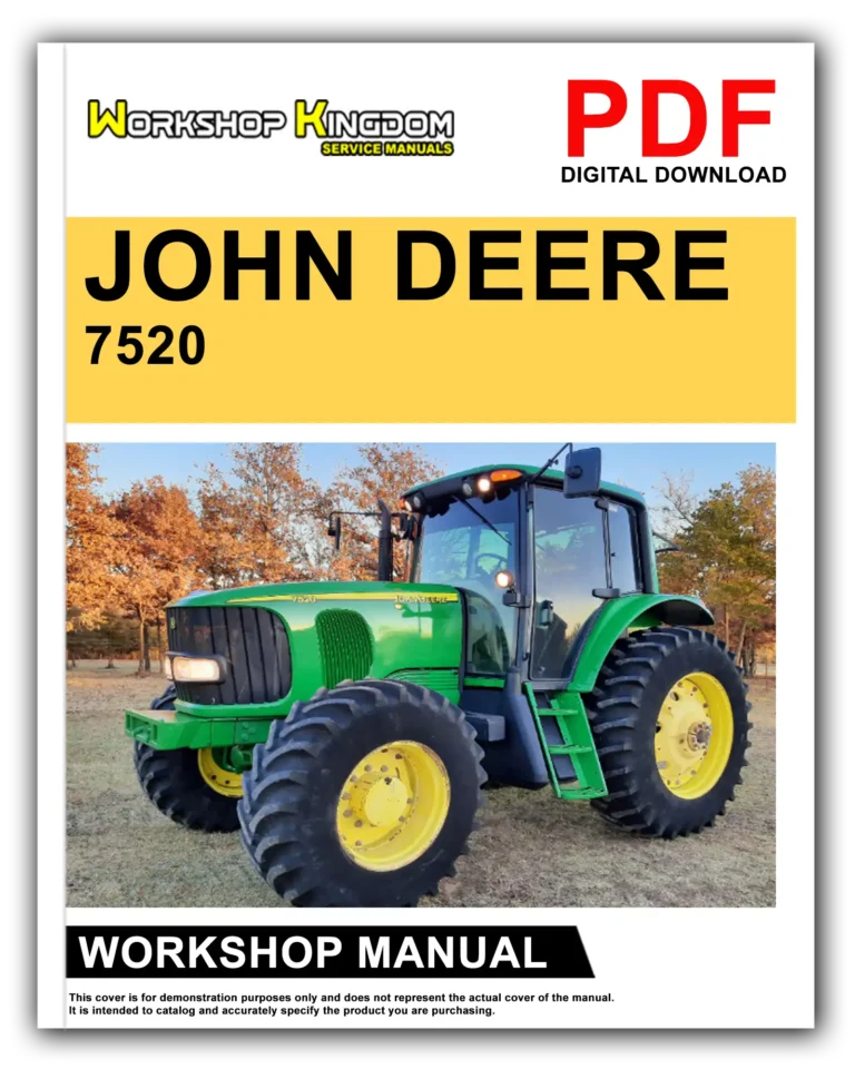 JOHN DEERE 7520 Workshop Repair Service Manual – English – PDF Download