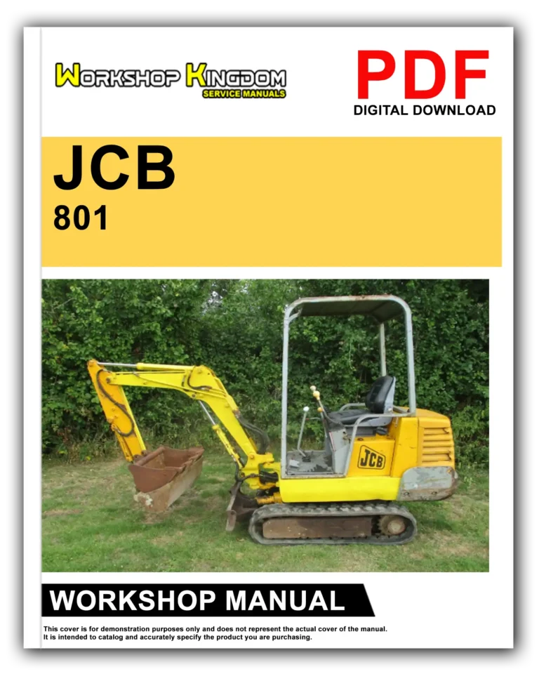 JCB 801 Workshop Repair Service Manual – English – PDF Download