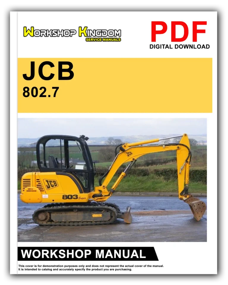 JCB 802.7 803 804 Plus Super Workshop Repair Service Manual – English – PDF Download