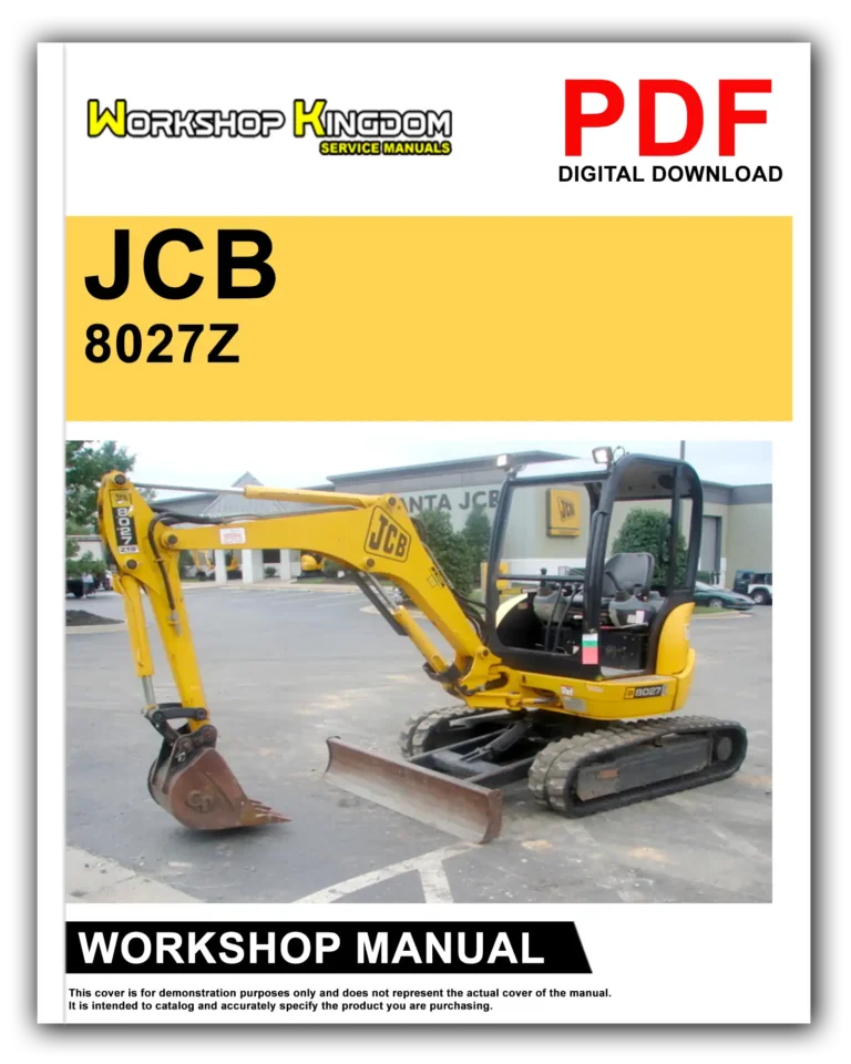 JCB 8027Z Workshop Repair Service Manual – English – PDF Download