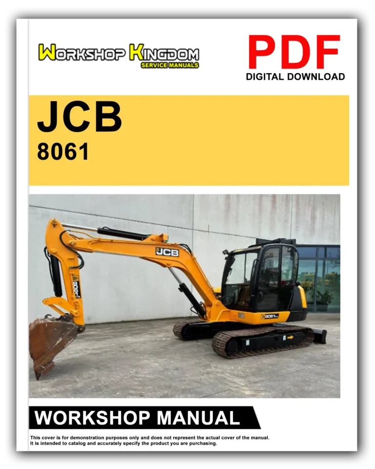 JCB 8061 Workshop Repair Service Manual – English – PDF Download